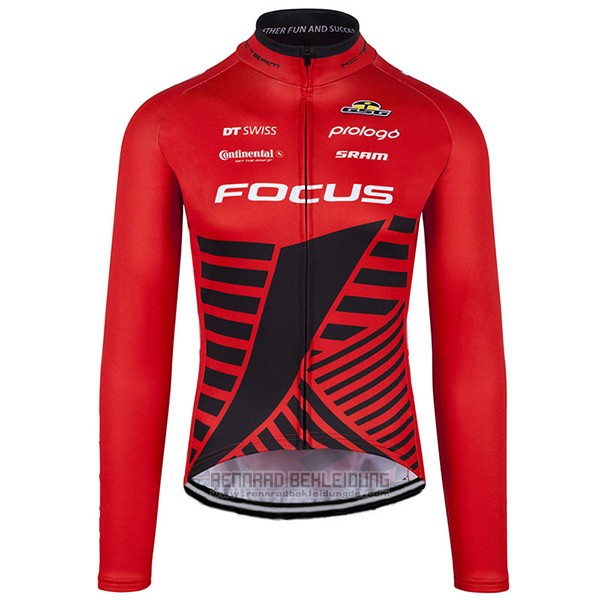 2017 Fahrradbekleidung Focus XC Ml Tief Rot Trikot Langarm und Tragerhose